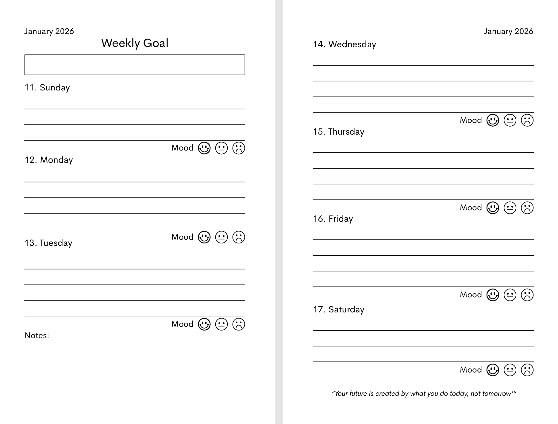2026 Dialysis Wellness Planner